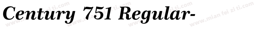Century 751 Regular字体转换